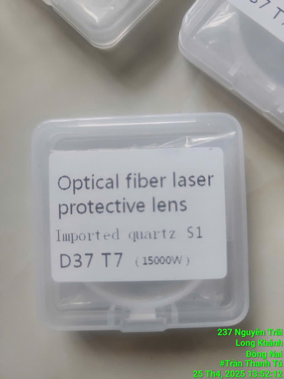 Kính bảo vệ máy cắt laser size D37*7   D37 T7 công suất 12kw 15kw  20kw 30kw 